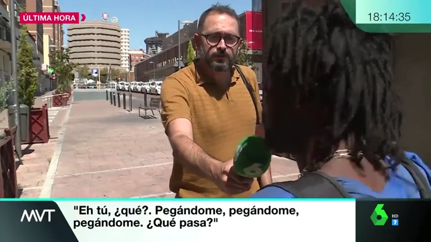 "Tengo mucho miedo porque me pegaron mucho": Habla el hombre negro al que dos vigilantes dieron una paliza en una estación de Madrid "Tengo mucho miedo porque me pegaron mucho": Habla el hombre negro al que dos vigilantes dieron una paliza en una estación de Madrid