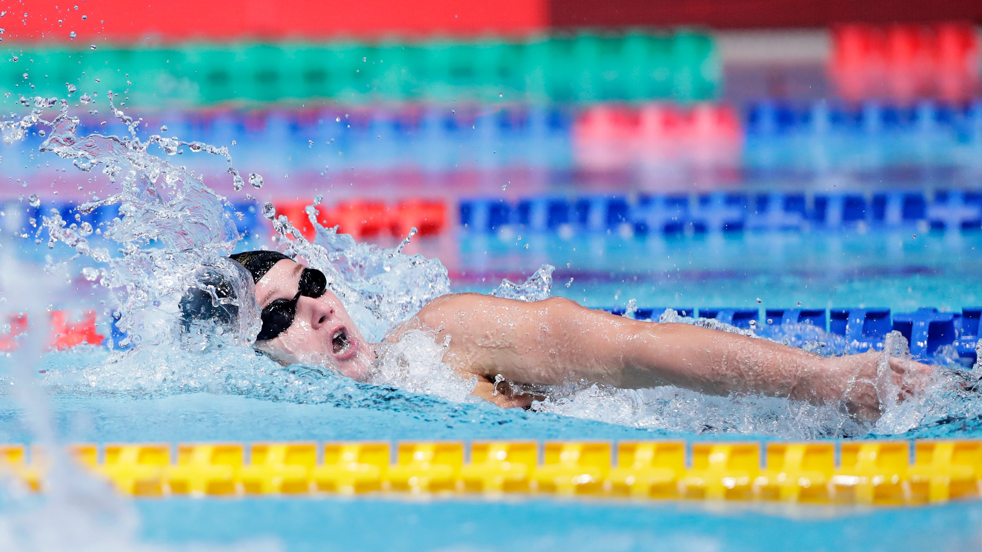 Mireia Belmonte, en plena carrera