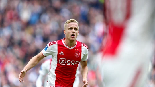 Van de Beek, durante un partido del Ajax Van de Beek, durante un partido del Ajax