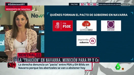 No, el PSOE de Navarra no ha pactado con Bildu: verificamos las declaraciones de PP y Cs sobre la candidatura de María Chivite No, el PSOE de Navarra no ha pactado con Bildu: verificamos las declaraciones de PP y Cs sobre la candidatura de María Chivite