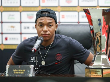 Kylian Mbappé, en rueda de prensa Kylian Mbappé, en rueda de prensa
