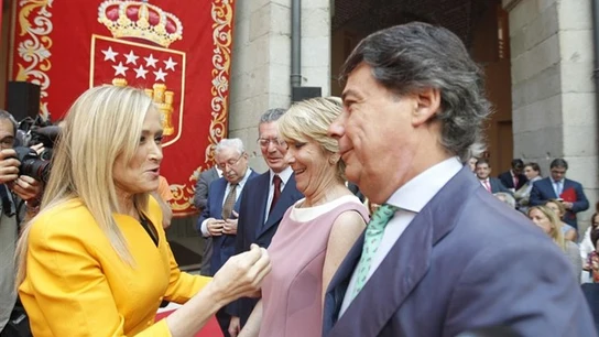 En la foto, Cristina Cifuentes, Esperanza Aguirre e Ignacio González En la foto, Cristina Cifuentes, Esperanza Aguirre e Ignacio González