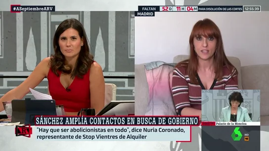 Nuria Coronado (Stop Vientres de Alquiler): "Podemos cree que ser prostituida puede ser un trabajo, es un poco incongruente" Nuria Coronado (Stop Vientres de Alquiler): "Podemos cree que ser prostituida puede ser un trabajo, es un poco incongruente"