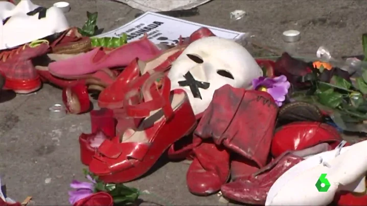 Homenaje a mujeres asesinadas por violencia de género en España.