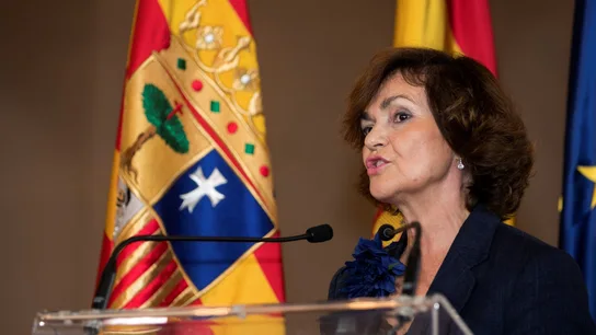 La vicepresidenta del Gobierno de España en funciones, Carmen Calvo La vicepresidenta del Gobierno de España en funciones, Carmen Calvo
