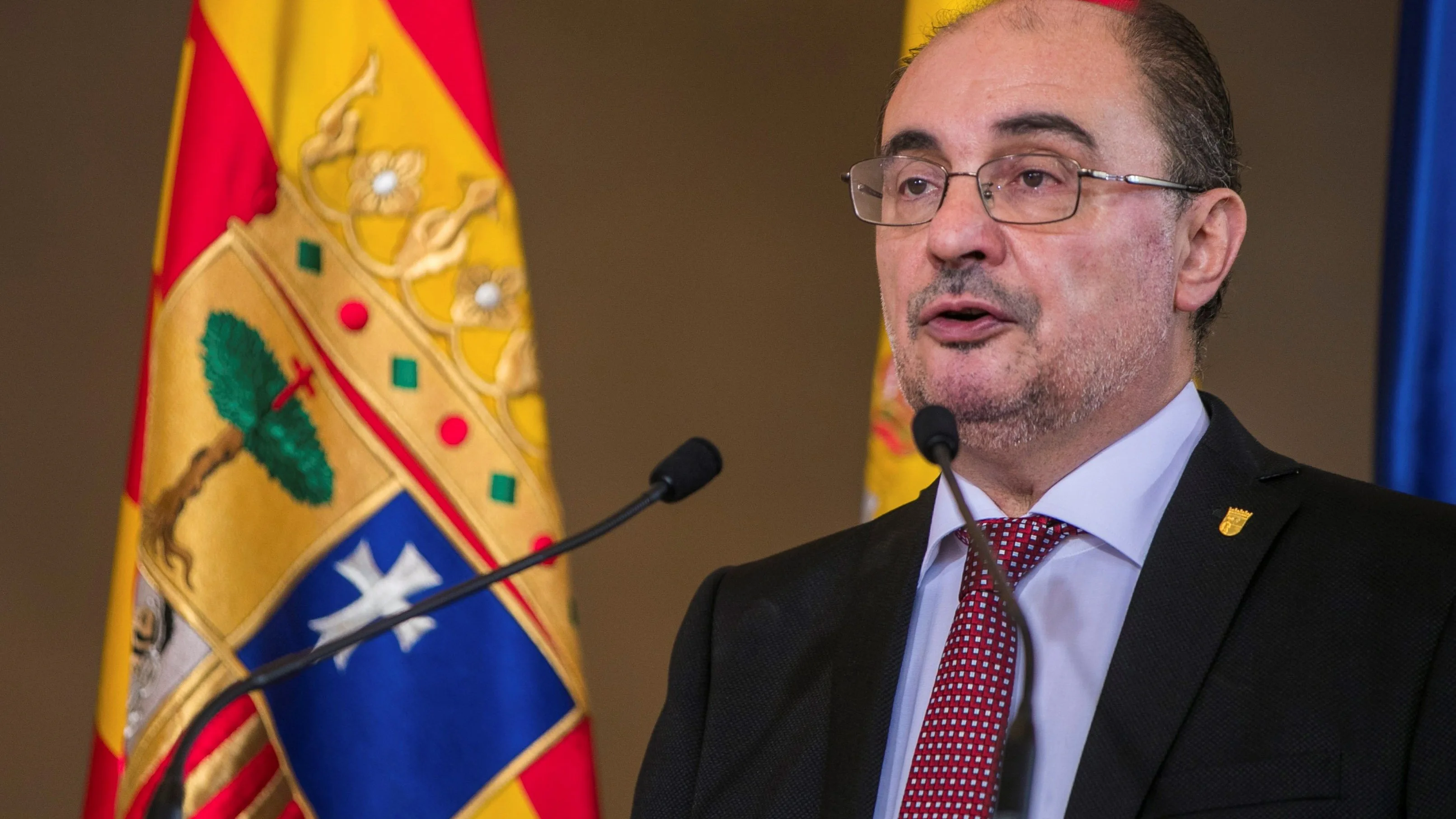 El presidente de Aragón, Javier Lambán