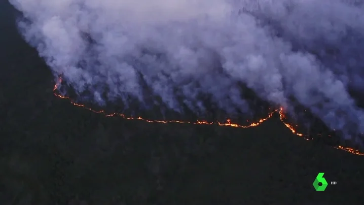 Incendios desde el aire en Siberia.