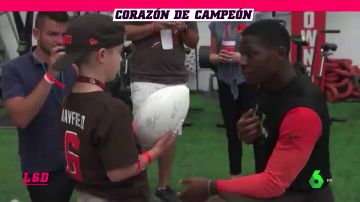 El motivador mensaje de un jugador de la NFL a un niño con su mismo problema cardiaco