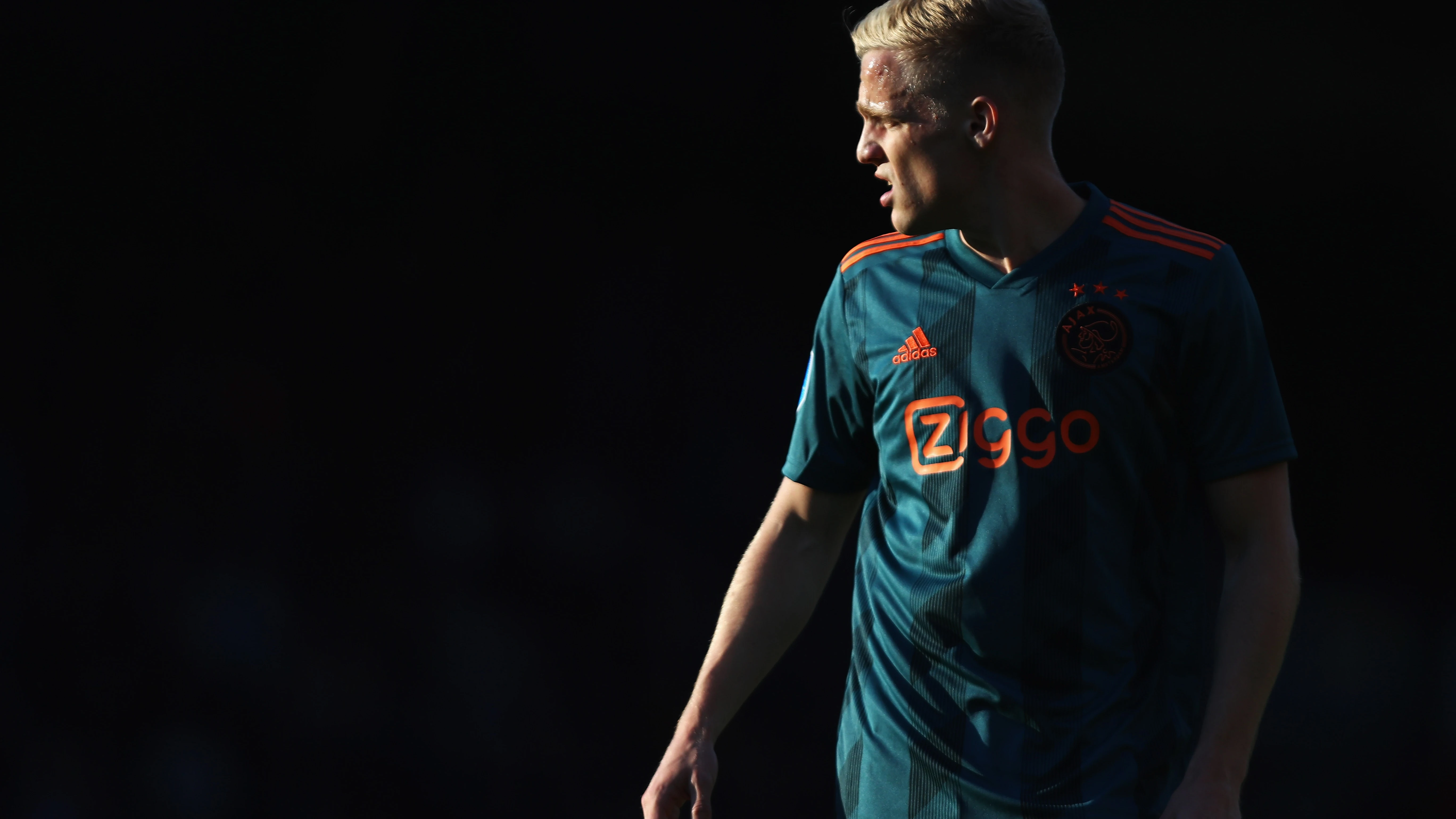 Van de Beek, durante un partido con el Ajax