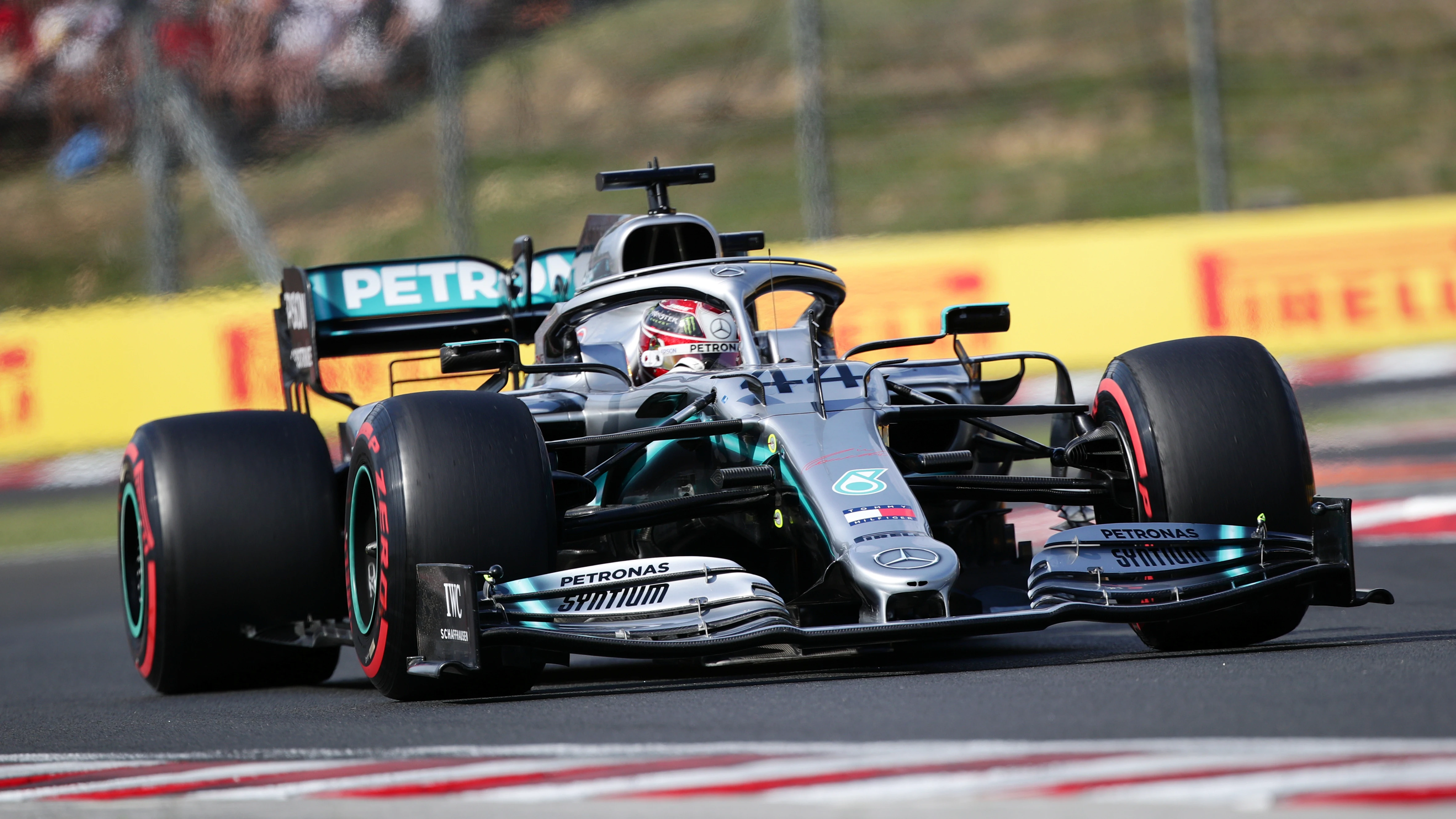 Lewis Hamilton, durante el GP de Hungría