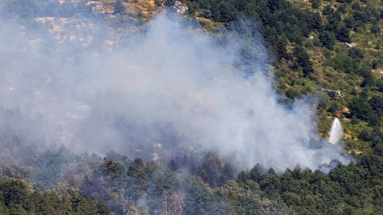 Extinción del incendio forestal en Segovia Extinción del incendio forestal en Segovia