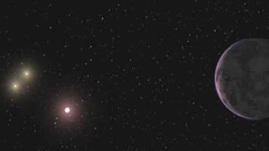 Un planeta con tres soles Un planeta con tres soles