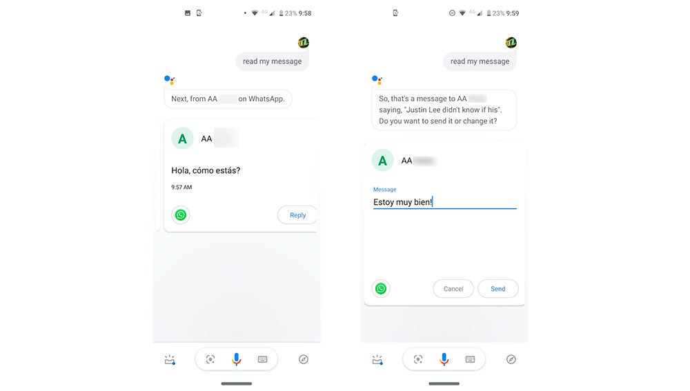 Escuchando y respondiendo a los mensajes de WhatsApp