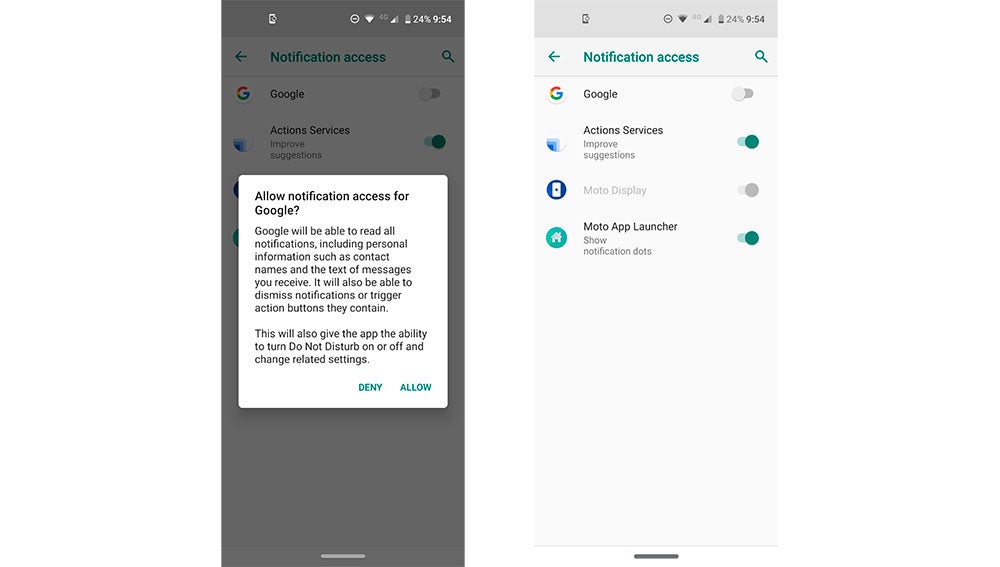 Dando permisos a Google