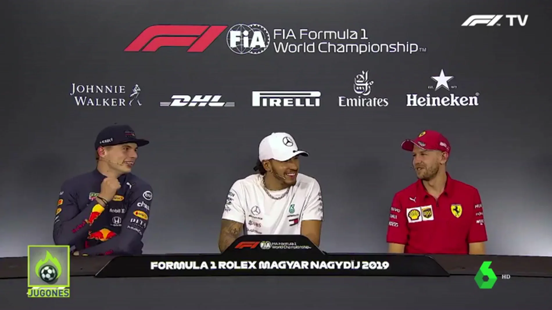 La conversación de Hamilton, Vettel y Verstappen... con Fernando Alonso como protagonista: "Creo que nunca le he caído bien"