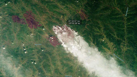 Imágenes del incendio en Siberia Imágenes del incendio en Siberia