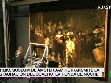El Rijksmuseum de Ámsterdam retransmite en directo la restauración de uno de los cuadros más importantes de Rembrandt El Rijksmuseum de Ámsterdam retransmite en directo la restauración de uno de los cuadros más importantes de Rembrandt