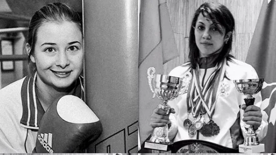Fatima Zhagupova y Elina Guismeyeva