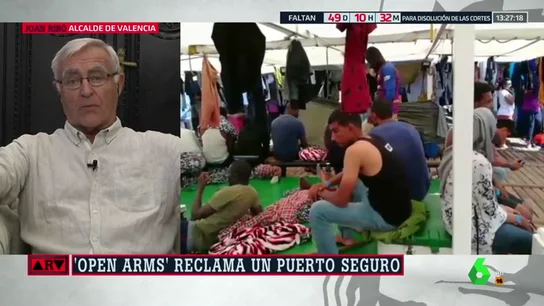 Joan Ribó: "En Valencia no queremos que nuestro mar se convierta en un foso de personas" Joan Ribó: "En Valencia no queremos que nuestro mar se convierta en un foso de personas"