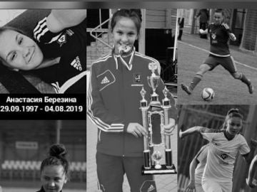 La jugadora rusa Anastasia Berezina La jugadora rusa Anastasia Berezina