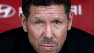 Diego Pablo Simeone, durante un partido del Atlético de Madrid