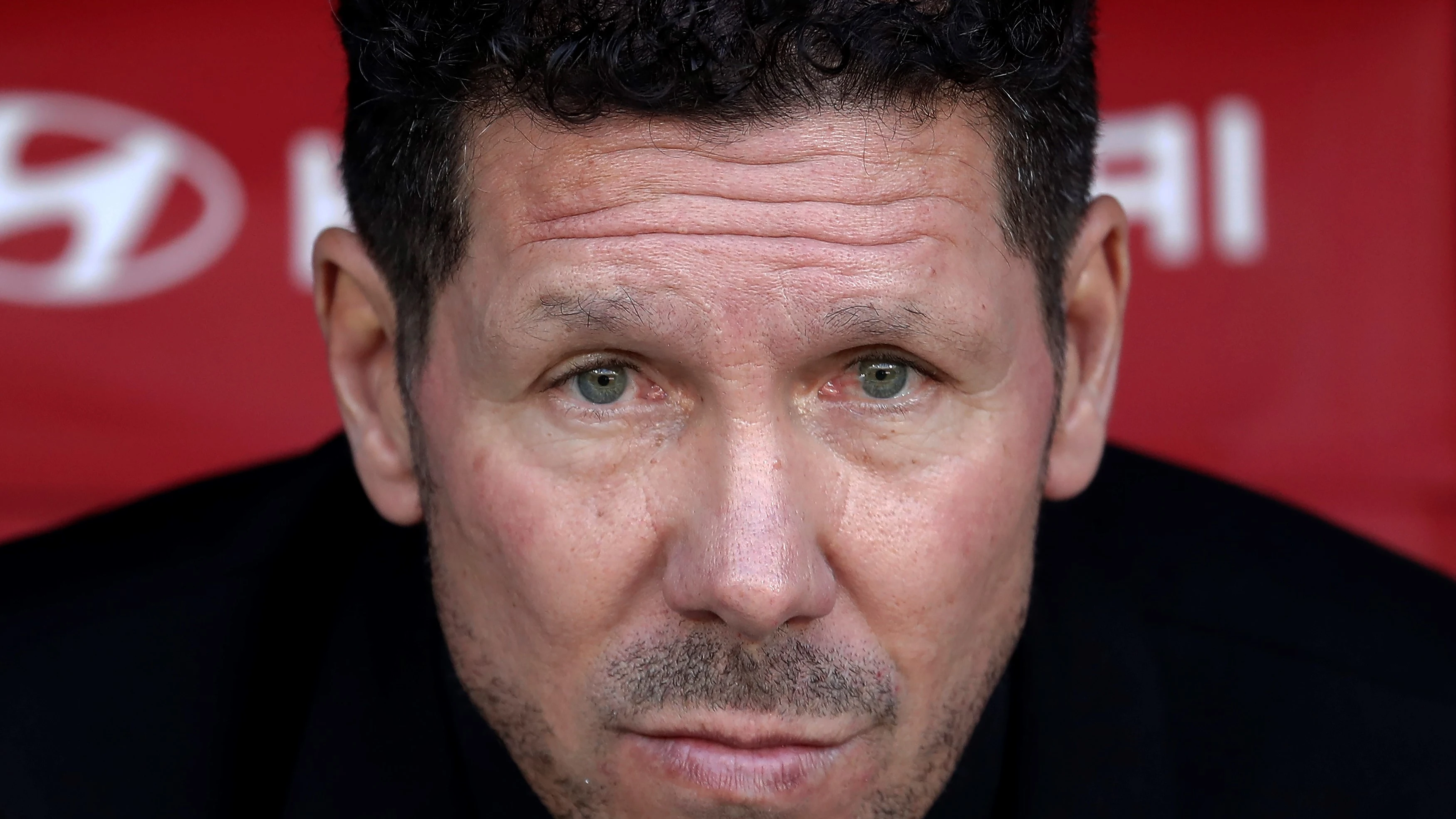 Diego Pablo Simeone, durante un partido del Atlético de Madrid