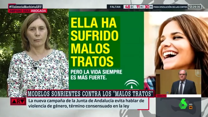 Las razones por las que "no es efectiva" una campaña centrada en víctimas de violencia machista sonrientes