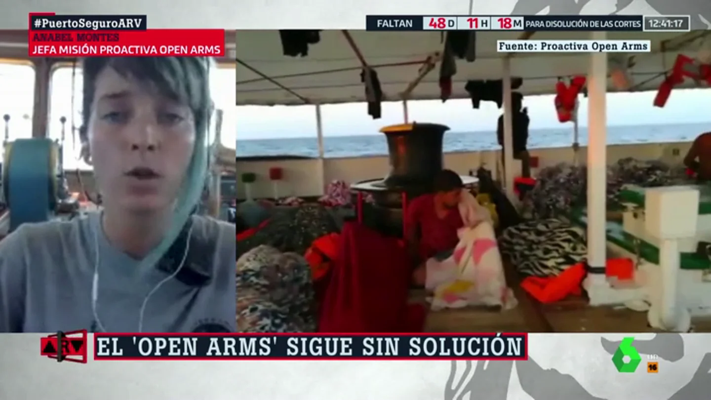 Anabel Montes, coordinadora de Proactiva Open Arms: "No queremos favores sino que el Gobierno interceda por el desembarco" Anabel Montes, coordinadora de Proactiva Open Arms: "No queremos favores sino que el Gobierno interceda por el desembarco"