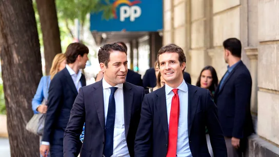 El líder del PP, Pablo Casado, y su secretario general, Teodoro García Egea El líder del PP, Pablo Casado, y su secretario general, Teodoro García Egea