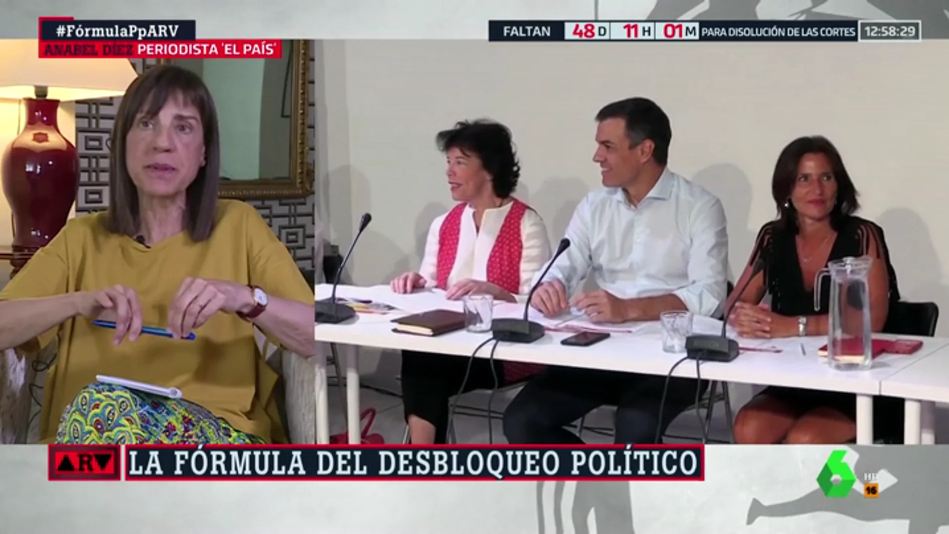 Anabel Díez: "Sánchez se porta como un candidato electoral y no como un candidato a la investidura"