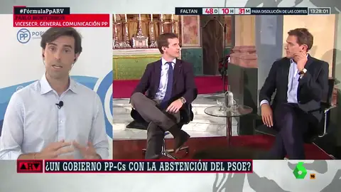 Pablo Montesinos: "Si persiste el bloqueo por culpa de Sánchez, ¿se abstendría el PSOE para investir a Casado? Pablo Montesinos: "Si persiste el bloqueo por culpa de Sánchez, ¿se abstendría el PSOE para investir a Casado?