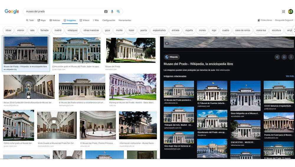 A la derecha imágenes relacionadas