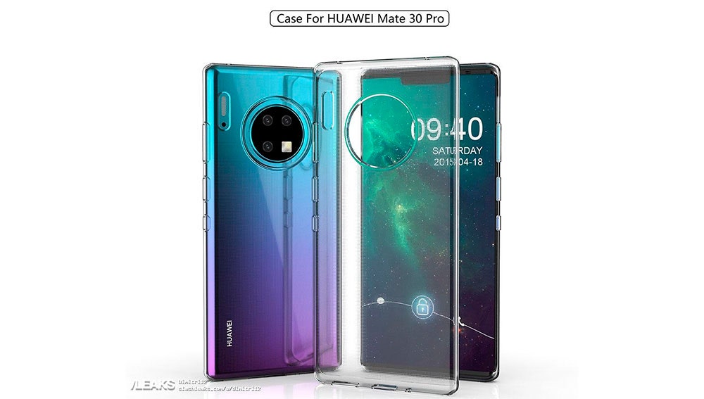 Huawei Mate 30 en su carcasa