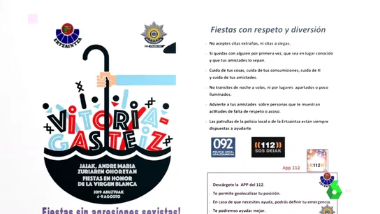La Ertzaintza defiende su polémico folleto con consejos para evitar violaciones La Ertzaintza defiende su polémico folleto con consejos para evitar violaciones