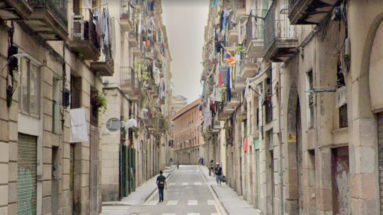 La calle en la que ocurrieron los hechos, en el Raval de Barcelona La calle en la que ocurrieron los hechos, en el Raval de Barcelona