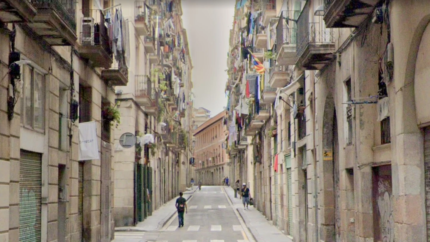 La calle en la que ocurrieron los hechos, en el Raval de Barcelona La calle en la que ocurrieron los hechos, en el Raval de Barcelona