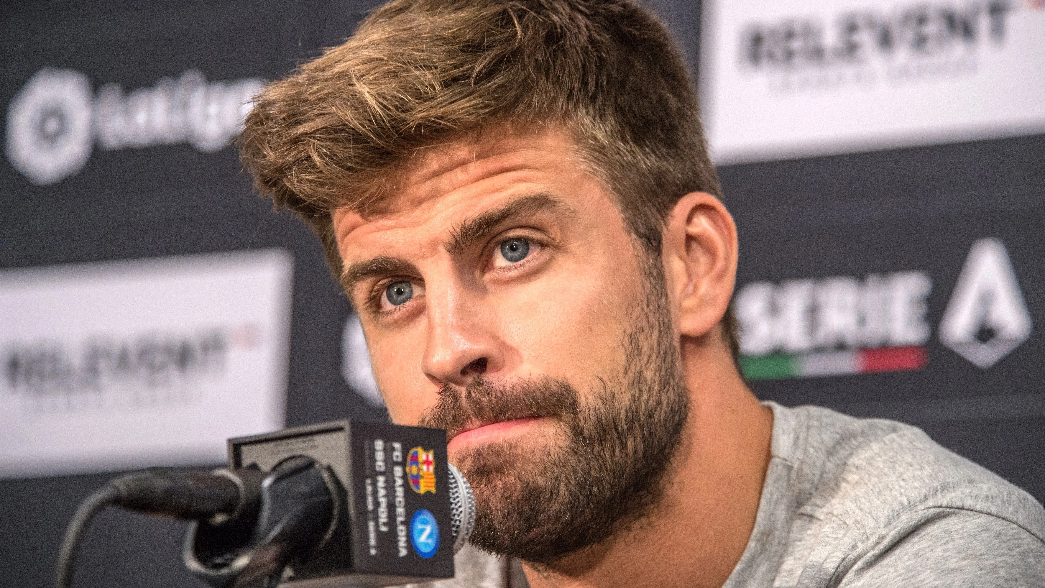 Gerard Piqué, en sala de prensa