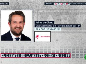 Olano defiende la abstención del PP en una investidura de un candidato socialista que no sea Sánchez Olano defiende la abstención del PP en una investidura de un candidato socialista que no sea Sánchez