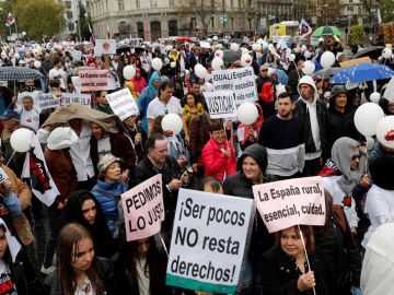 Manifestantes de toda España reivindican el valor de las zonas rurales Manifestantes de toda España reivindican el valor de las zonas rurales