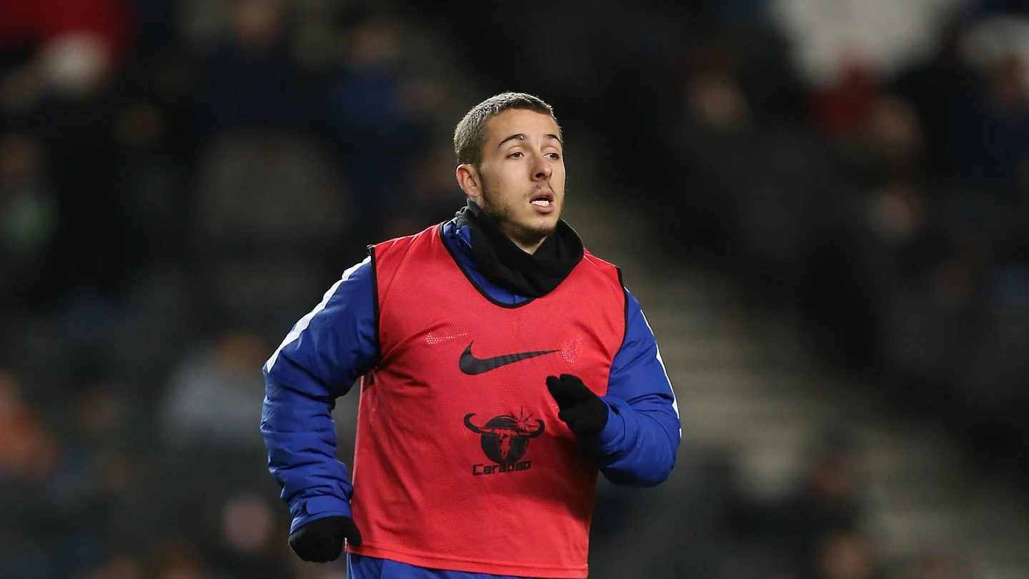 Kylian Hazard, antes de un partido en 2017 Kylian Hazard, antes de un partido en 2017