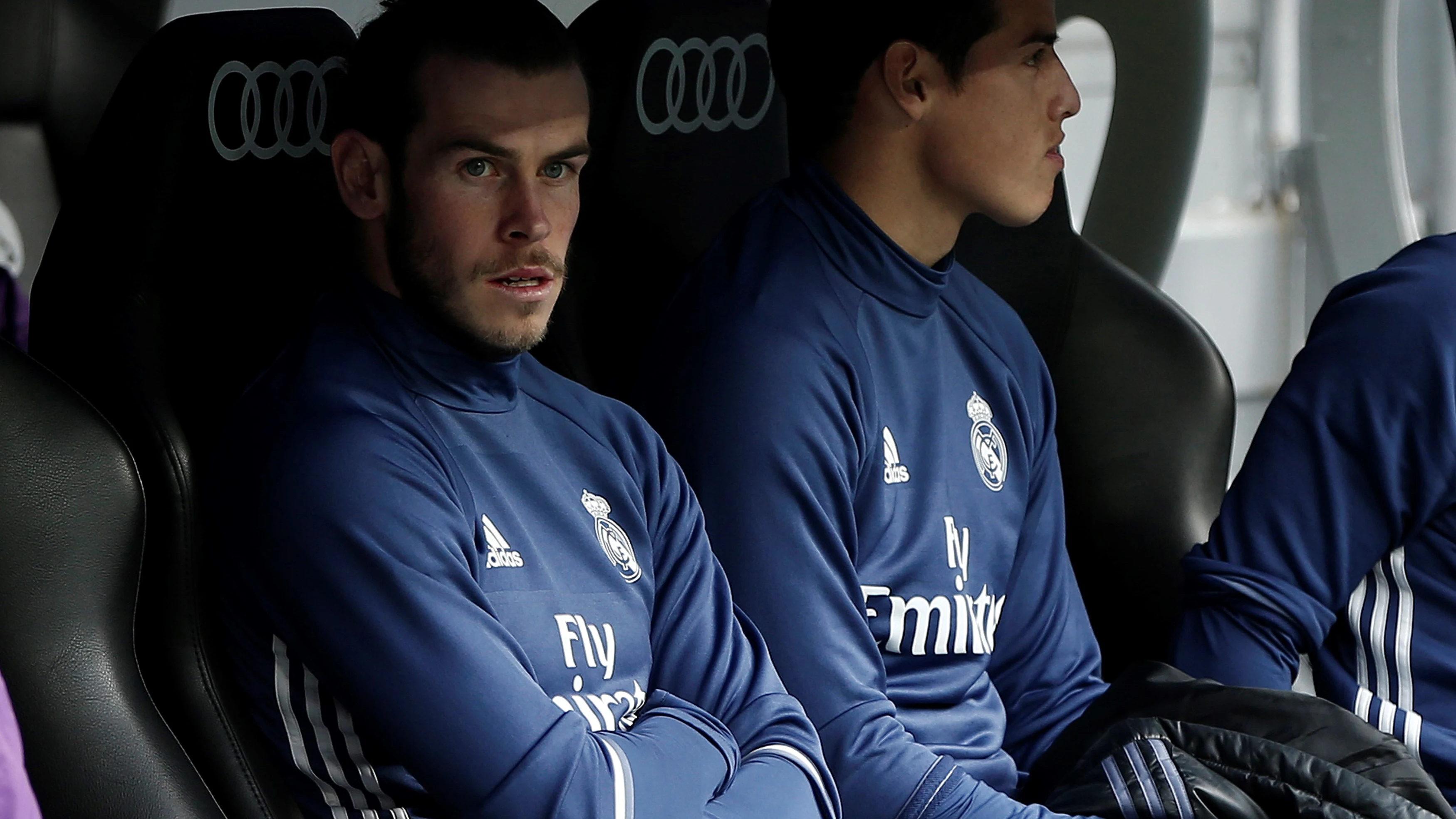 Bale y James, en el banquillo del Real Madrid