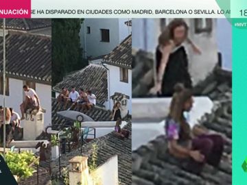 Las imágenes de la vergüenza de los turistas en el Albaicín: se suben a los tejados para beber e incluso orinar Las imágenes de la vergüenza de los turistas en el Albaicín: se suben a los tejados para beber e incluso orinar