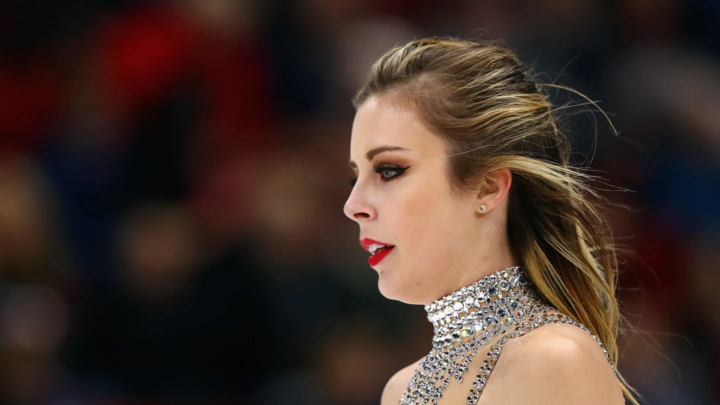 Ashley Wagner, durante una competición en 2017 Ashley Wagner, durante una competición en 2017