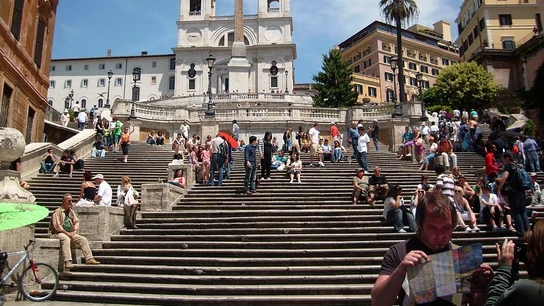 Escalinata de la plaza de España en Roma Escalinata de la plaza de España en Roma