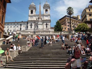 Escalinata de la plaza de España en Roma Escalinata de la plaza de España en Roma