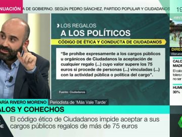 El código ético de Cs impide aceptar regalos de más de 75 euros: las botellas de vino que recibió De Quinto cuestan más de 100 cada una El código ético de Cs impide aceptar regalos de más de 75 euros: las botellas de vino que recibió De Quinto cuestan más de 100 cada una