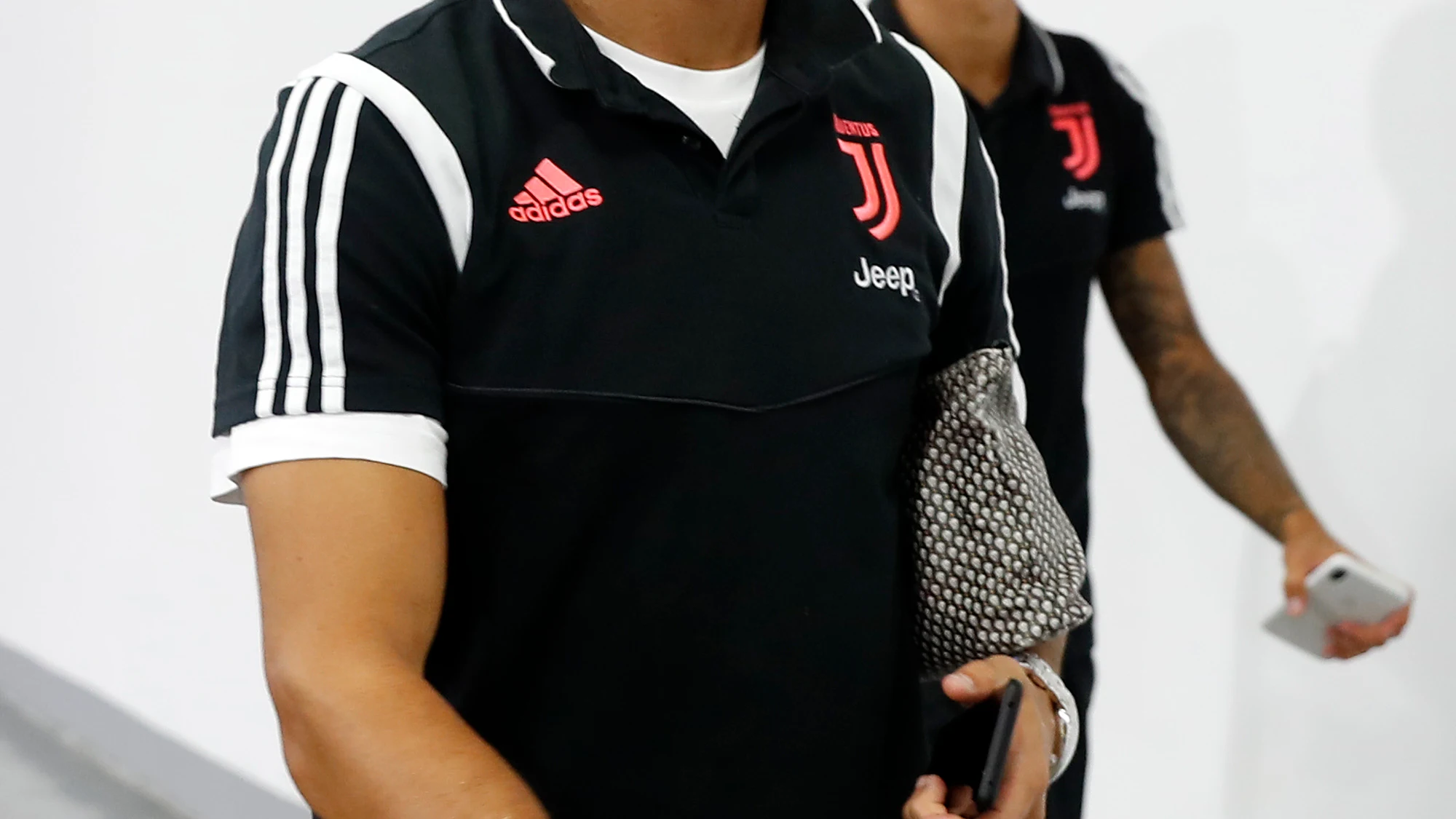 Cristiano Ronaldo llegando al estadio