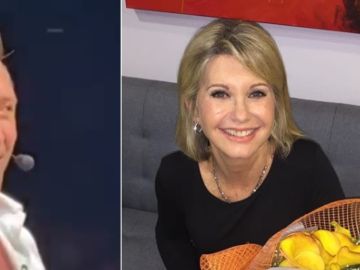 Hugh Jackman y Olivia Newton-John Hugh Jackman y Olivia Newton-John