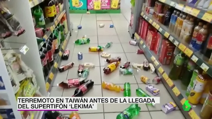 Un terremoto de magnitud 6 sacude el norte de Taiwán antes de la llegada del supertifón Un terremoto de magnitud 6 sacude el norte de Taiwán antes de la llegada del supertifón