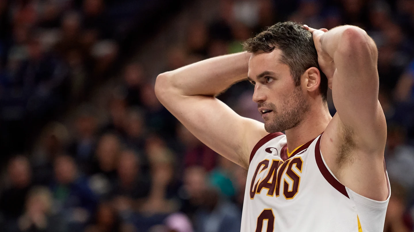 Kevin Love, durante un partido con los Cavaliers Kevin Love, durante un partido con los Cavaliers